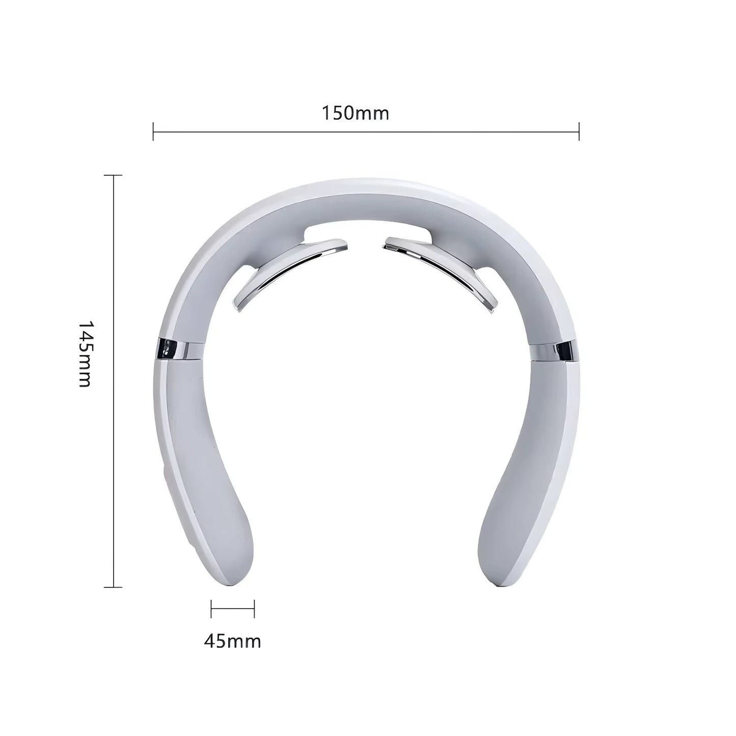 Neck Pulse TENS Machine with Heat Cordless Neck Cervical Vertebra Massager 15 Levels Deep Tissue Massage Portable and Soothing