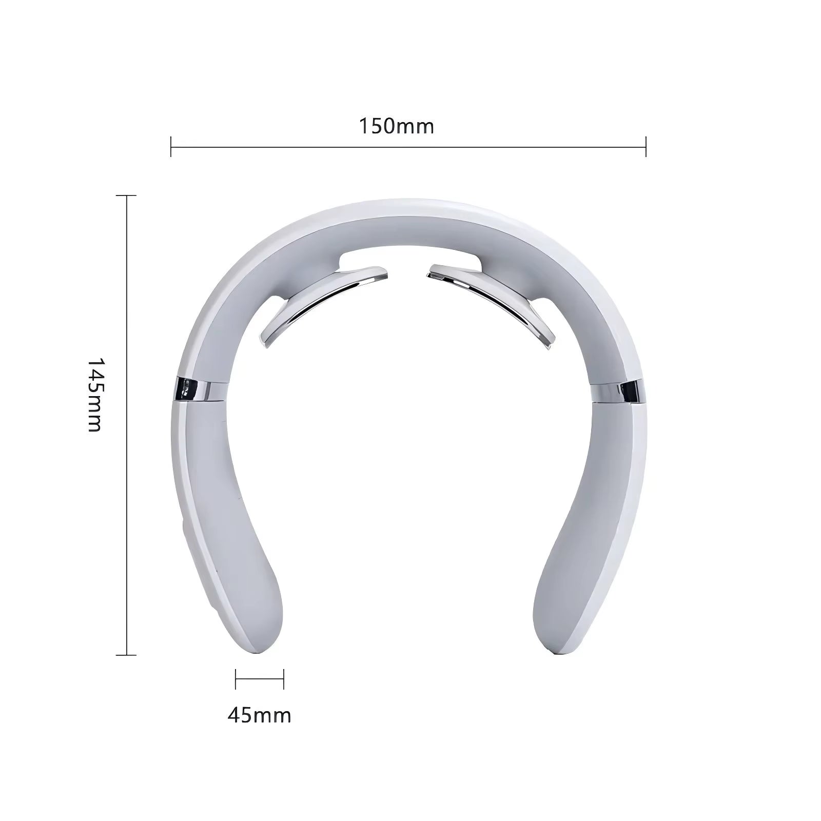 Neck Pulse TENS Machine with Heat Cordless Neck Cervical Vertebra Massager 15 Levels Deep Tissue Massage Portable and Soothing