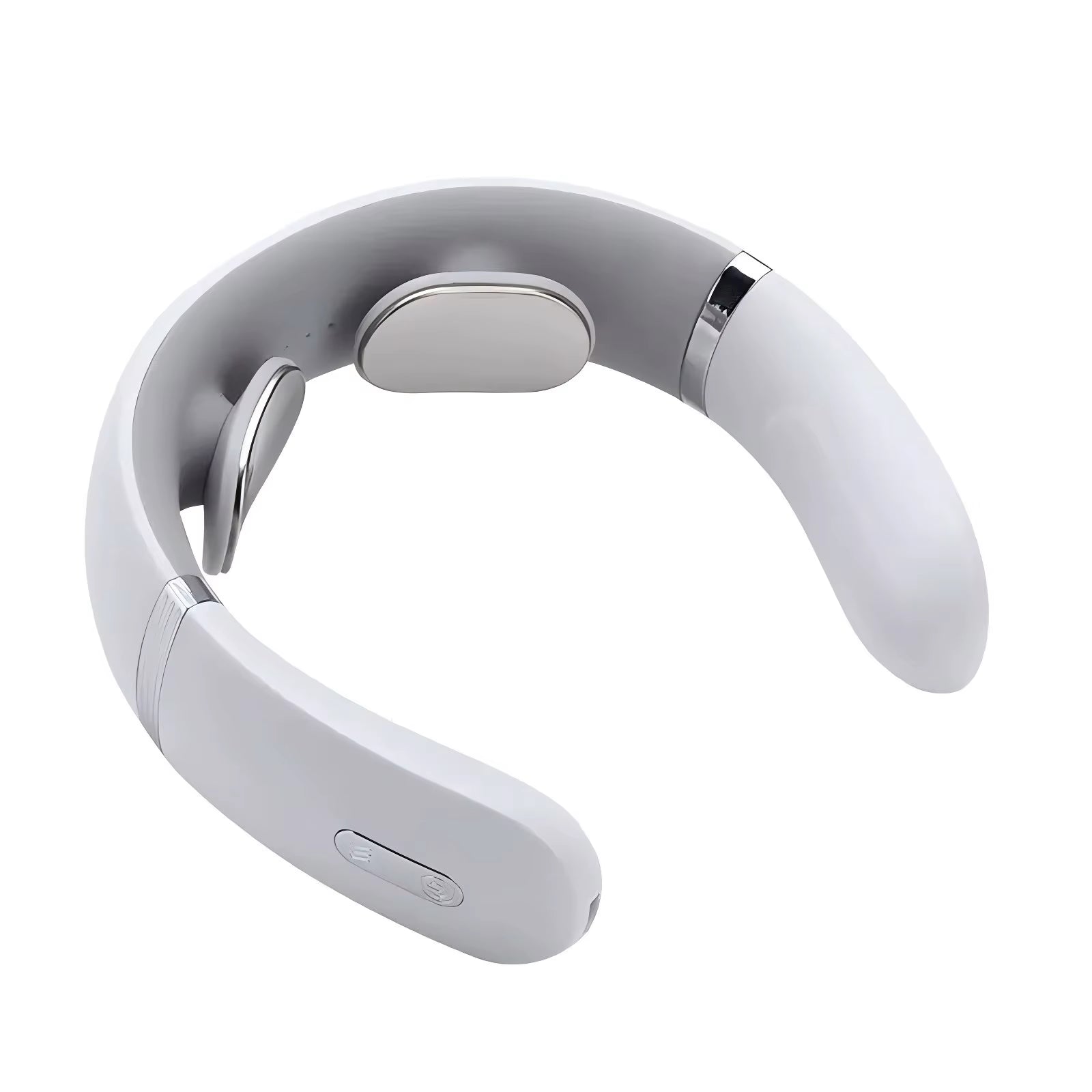 Neck Pulse TENS Machine with Heat Cordless Neck Cervical Vertebra Massager 15 Levels Deep Tissue Massage Portable and Soothing